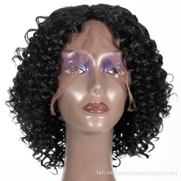 In Wholesale Lace Frontal Wigs 13x4  Pre Plucked Bleached Knots  150 HD Remy Closure Curly Wig for women